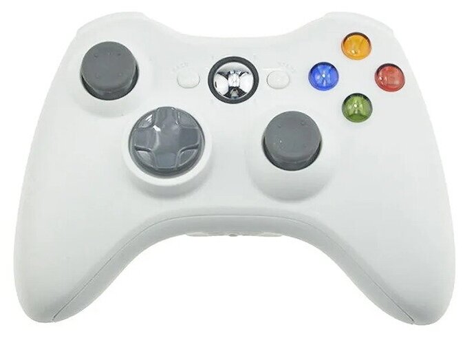 Беспроводной джойстик геймпад MyPads для игровой приставки Microsoft Xbox 360 Wireless Controller белый (NSF-00003)