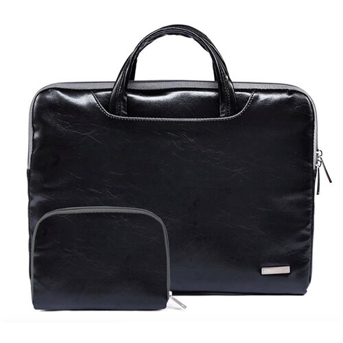 фото Сумка- портфель mypads m120-938 для ноутбука honor msi lenovo redmibook, matebook, magicbook 15.6/ 16.0" дюймов из качественной эко- кожи + сумочка для аксессуаров