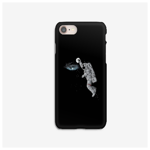 фото Силиконовый чехол космонавт на apple iphone 7 plus/ айфон 7 плюс xcase