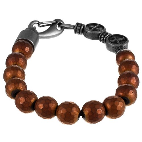 фото Браслет jv, гематит, размер 19 см