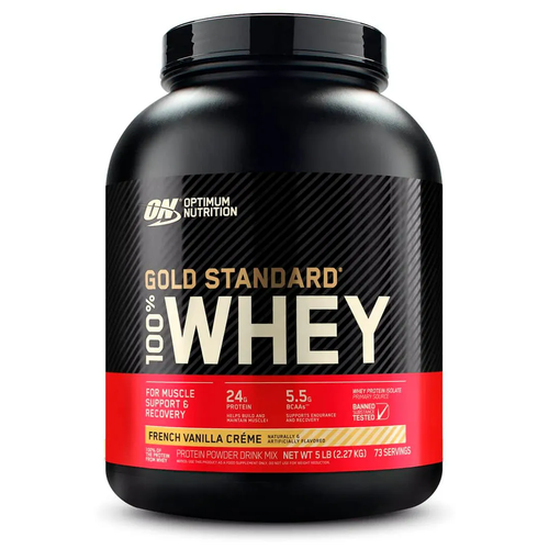 фото Протеин optimum nutrition 100% whey gold standard, 2270 гр., французский ванильный крем