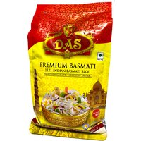 Рис индийский Басмати Das PREMIUM NEW пропаренный для плова 1 кг (зип-пакет)