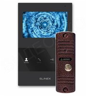 Комплект видеодомофона Slinex SQ-04M с вызывной панелью (черный монитор)