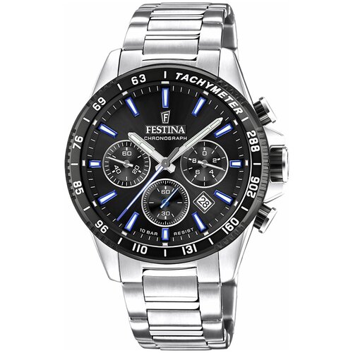 Наручные часы FESTINA Timeless Chrono, серебряный наручные часы festina timeless chrono серебряный синий