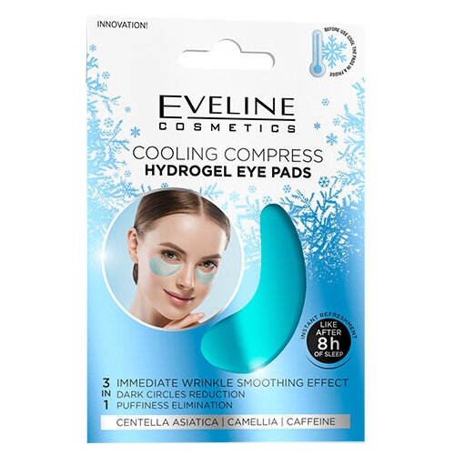 Eveline Гидрогелевые охлаждающие патчи для кожи вокруг глаз Cooling Compress, 2шт