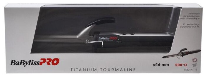Плойка BaByliss PRO Titanium Tourmaline BAB2171TTE, c терморегулятором Ø 16 мм - фотография № 3