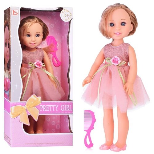 кукла модель кукла в красивом платье кукла модница кукла красотка подарок кукла в коротком платье fashion розовое платье Кукла Oubaoloon Красотка Катя, в нарядном платье, в коробке (LS1502-1)