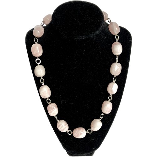 Колье Розовый кварц