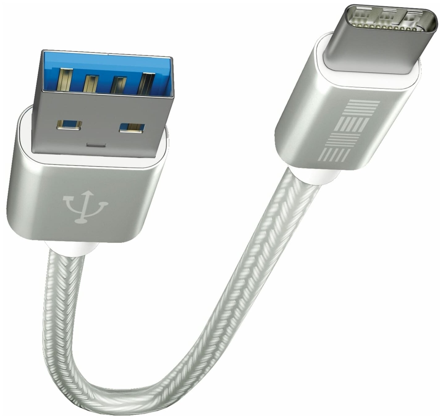 Кабель Type-C-USB/ Зарядка для телефона/ Быстрая зарядка + передача данных/ Провод зарядки Андроид длина 0,2м. 67436