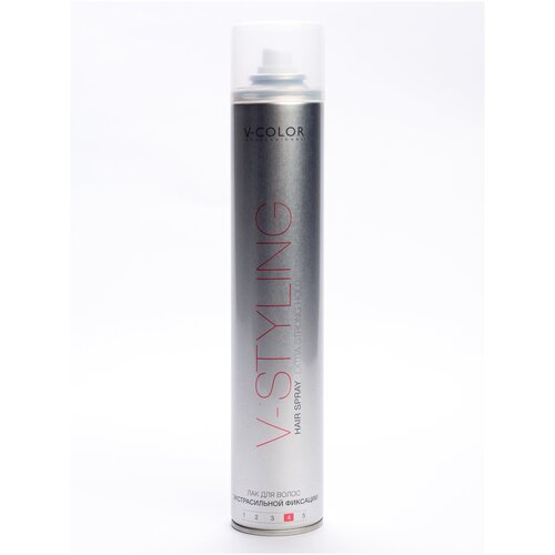 Лак для волос экстрасильной фиксации инновационного бренда V-Color Hair spray V-Styling Extra Strong Hold 400 мл.