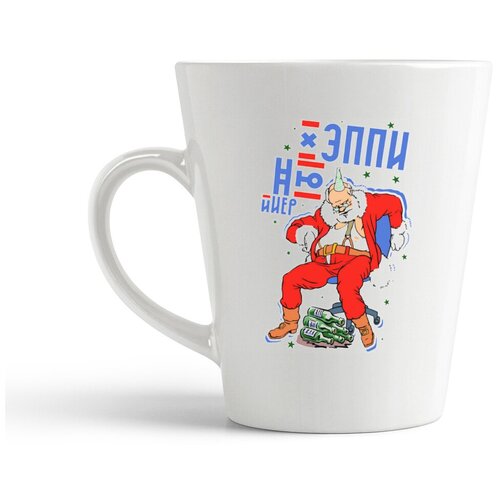 фото Кружка-латте coolpodarok "прикол. хэппи нью йиир. новый год"