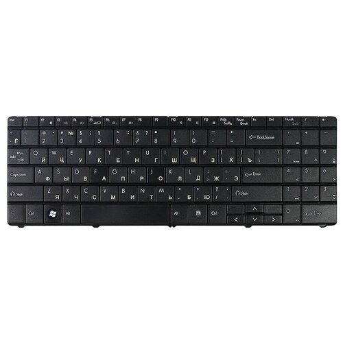 Клавиатура для ноутбука Packard Bell EasyNote ETNA-GM ML61 ML65 Series Плоский Enter Черная без рамки PN MP-07F36SU-920 160000₽