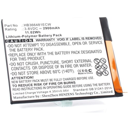фото Аккумулятор ibatt ib-b1-m1980 2900mah для huawei hb366481ecw
