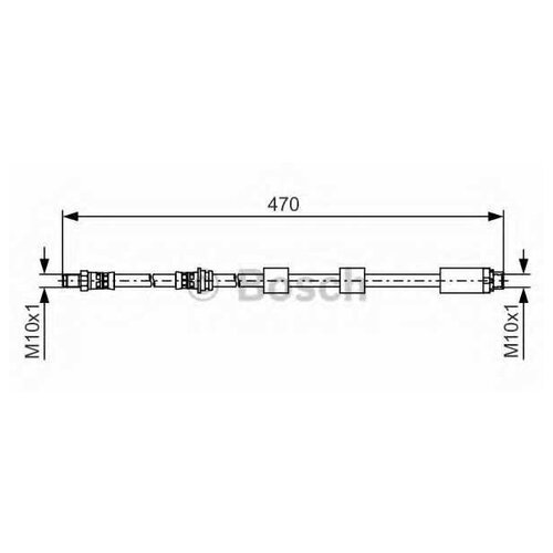 Шланг торм. пер. [445mm], BOSCH, 1987481481