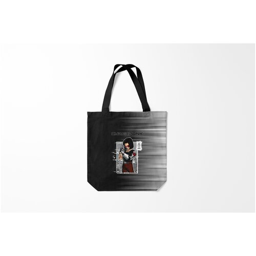 фото Сумка-шоппер / 40х40 см / геймерам / cyberpunk 2077 we have a city to burn burnettie