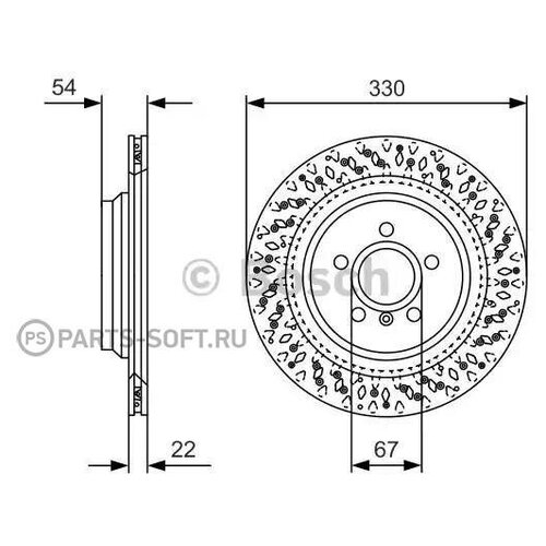 фото Bosch 0986479d11 диск тормозной задний