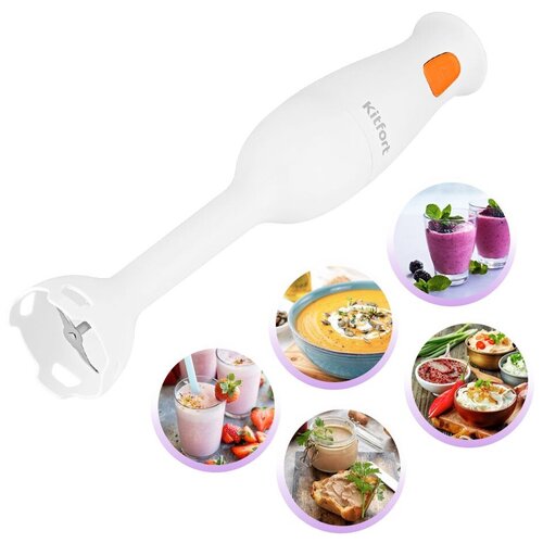 Блендер погружной Kitfort КТ-3039-4 белыйоранжевый 248700₽