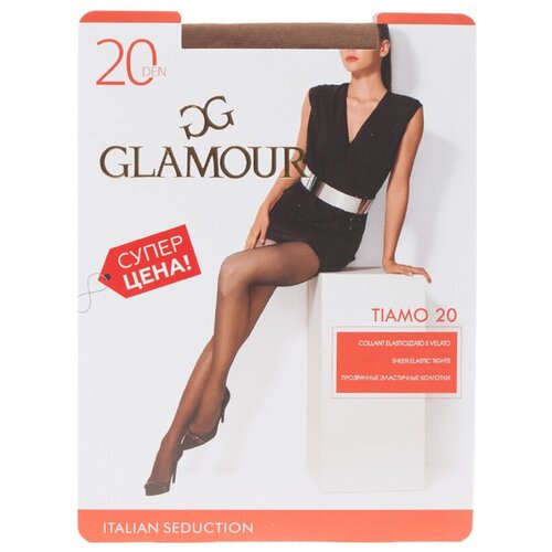 Колготки Glamour Tiamo, 20 den, черный