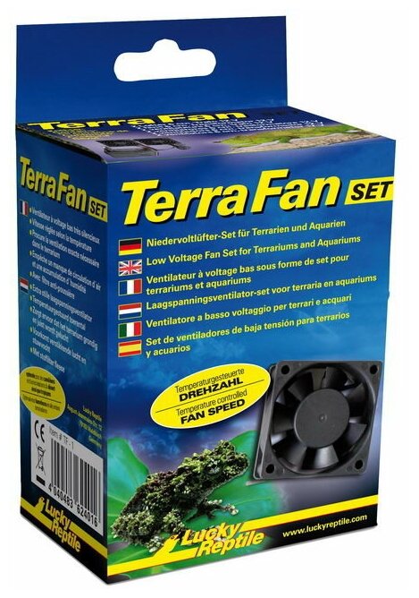 Комплект для циркуляции воздуха с регулировкой температуры LUCKY REPTILE "Terra Fan Set" (Германия)