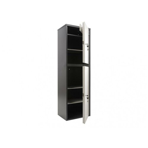 Шкаф офисный, шкаф сейф Aiko SL-150/2T с трейзером, шкаф бухгалтерский, металлический для хранения документов, 2 ключевых замка, ВхШхГ:1490х460х340мм
