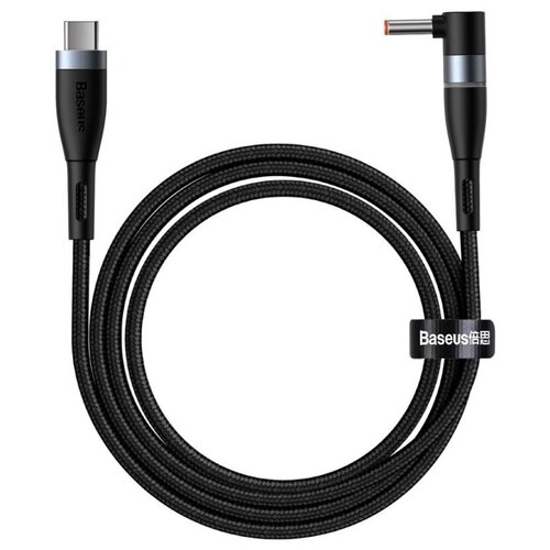 Кабель Baseus Zinc Magnetic Series Lenovo Laptop Charging Cable Type-C to DC Round Port (4.0x1.7mm) 100W 2m Black (CATXC-T01) аксессуар baseus zinc magnetic series lenovo laptop charging cable type c to dc square port 100w 2m black catxc u01