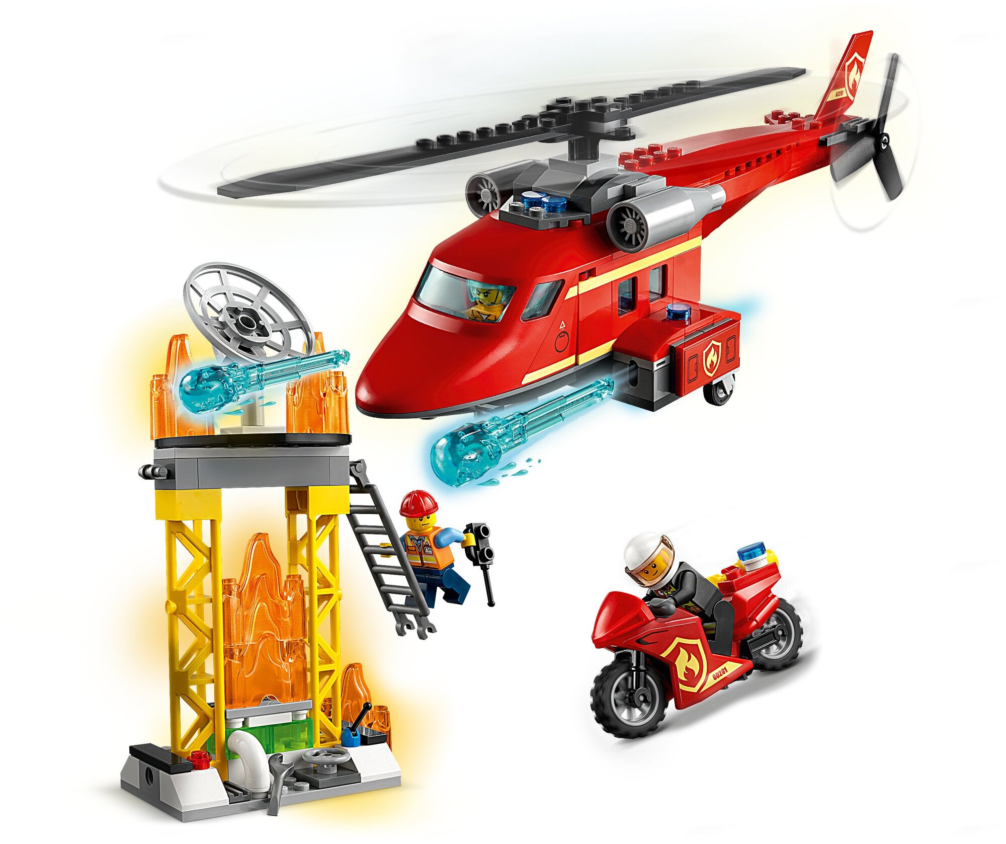 Конструктор LEGO City 60281 Спасательный пожарный вертолёт - фото №16