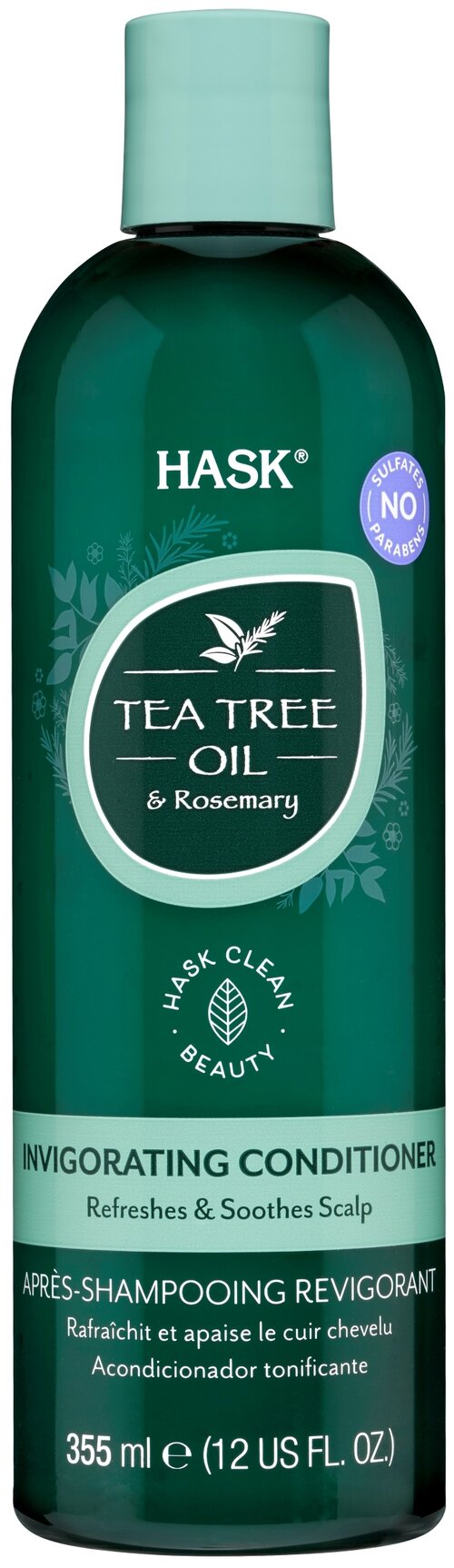Hask кондиционер Tea Tree Oil and Rosemary укрепляющий, 355 мл