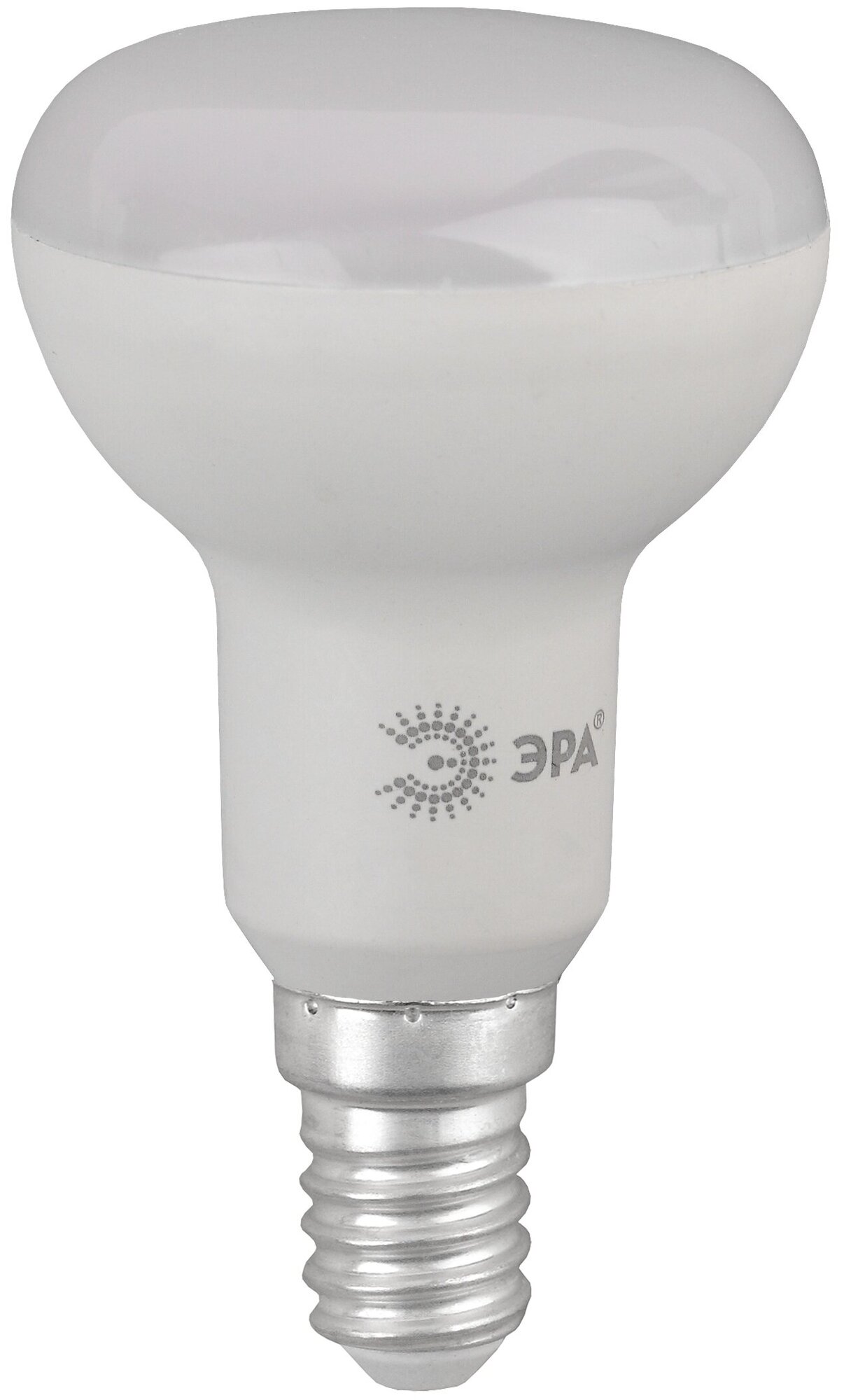 Лампа светодиодная ЭРА, 6 (50) Вт, цоколь E14, рефлектор, теплый белый свет, 30000 ч., LED smdR50-6w-827-E14