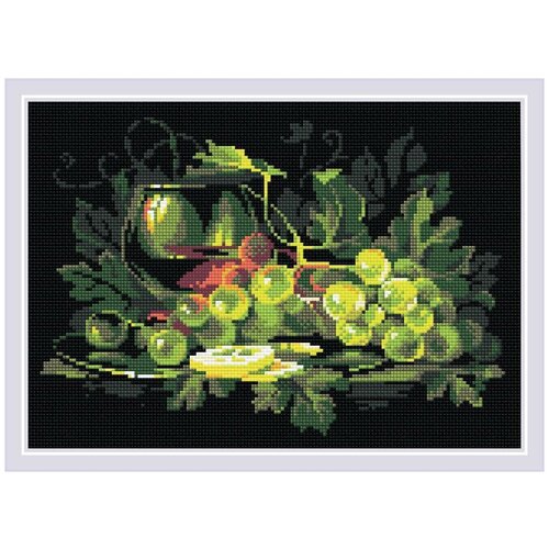 риолис натюрморт с черешнней Алмазная мозаика Риолис Натюрморт с лимоном, 38x27 см