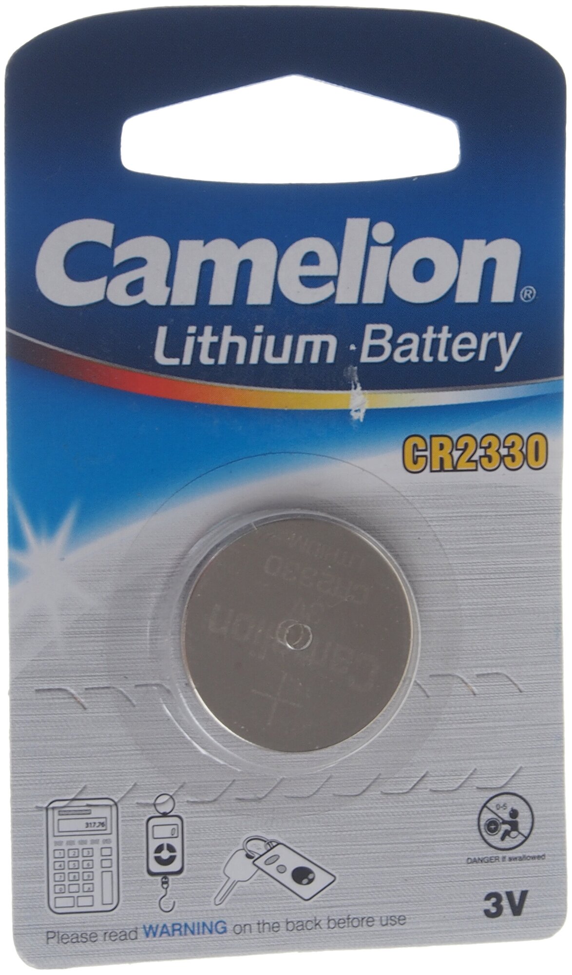 Camelion Элемент питания литиевый CR CR2330 BL-1 (блист.1шт) Camelion 3074