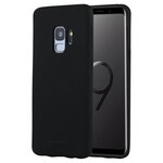 Силиконовый чехол MERCURY для Samsung Galaxy S9 Goospery soft-feeling (Black) - изображение