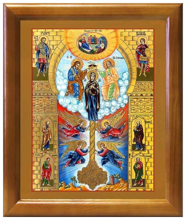 Икона Божией Матери "Ключ Разумения", в рамке 17,5*20,5 см