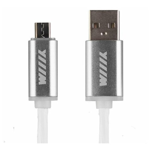 Аксессуар WIIIX USB - MicroUSB 1m White CB720-UMU-2A-10W аксессуар wiiix usb microusb 1m pink cb520 umu 10pk