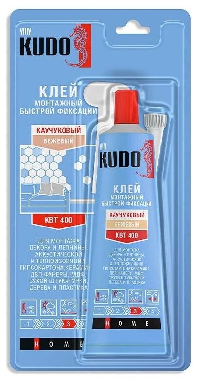 Клей универсальный монтажный быстрой фиксации на каучуковой основе KUDO