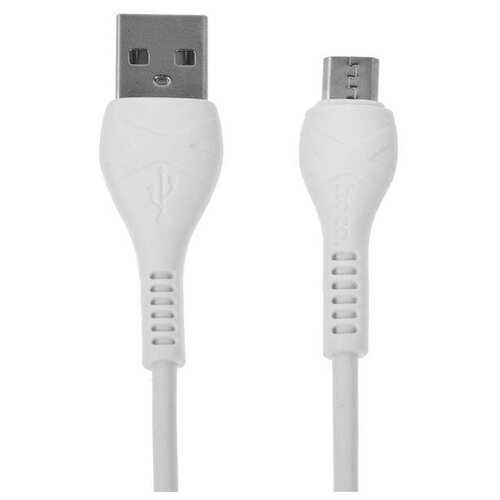 Кабель Hoco X37, Lightning - USB, 2.4 А, 1 м, белый