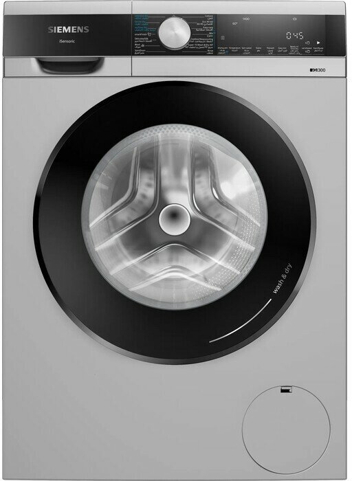 Отдельностоящая стиральная машина с сушкой SIEMENS WN44A2XSGC iQ300, 848x598x590 9/6кг 1400об/мин 75дБ AquaStop AntiVibration AquaSensor FoamDetection - фотография № 3