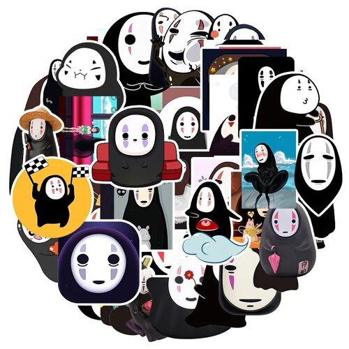 фото Набор наклеек безликий бог каонаси 2.0 50шт./no-face kaonashi sticker pack 2.0 50pcs / sticker bombing