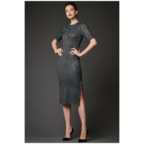 фото Платье арт-деко, размер 44, серый