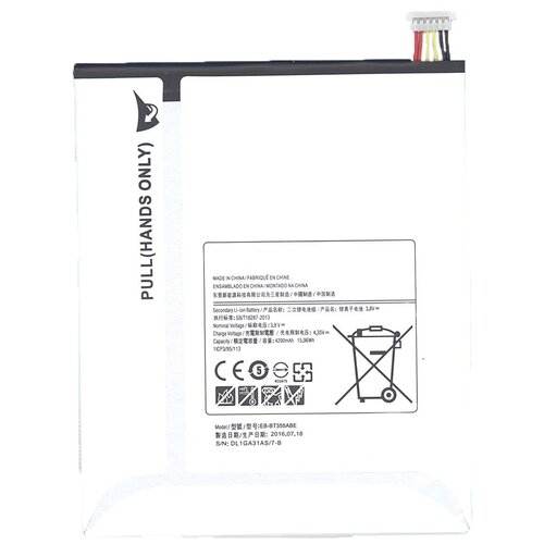 аккумулятор cameronsino cs smt700sl для планшета samsung galaxy tab s 8 4 sm t705 eb bt705fbc 4200mah Аккумуляторная батарея EB-BT355ABE для Samsung Galaxy Tab A 8.0 SM-T350, SM-T355, SM-T357W