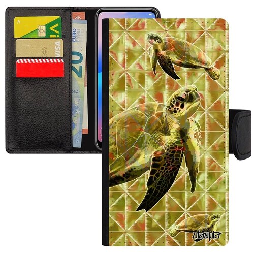 фото Ударопрочный чехол-книжка на смартфон // iphone xs // "черепаха" панцирная большая, utaupia, светло-зеленый
