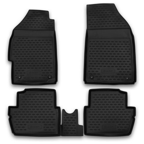 фото Коврики в салон chevrolet spark 2010->, 4 шт. (полиуретан) autofamily