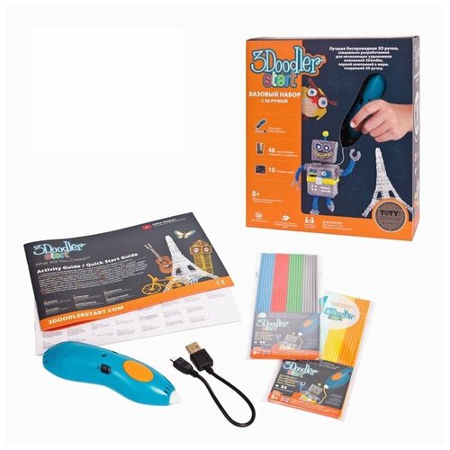 фото Базовый набор с 3d-ручкой 3doodler start - wobble works