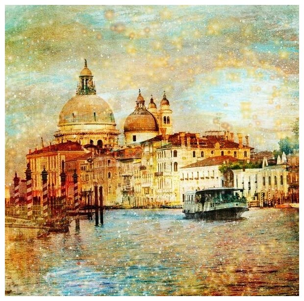 Постер на холсте Венеция (Venice) №21 30см. x 30см.