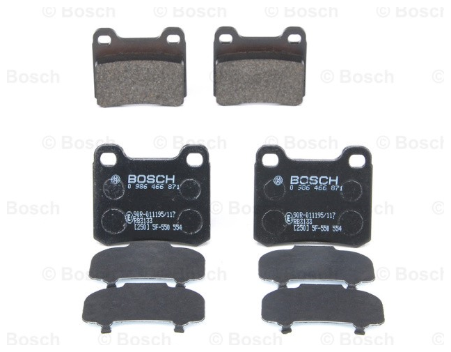 Дисковые тормозные колодки задние BOSCH 0986466871 (1 шт.)