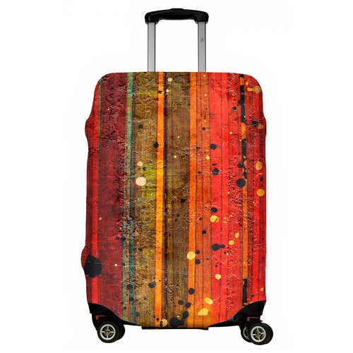 фото Чехол для чемодана "разноцветные доски" размер l lejoy