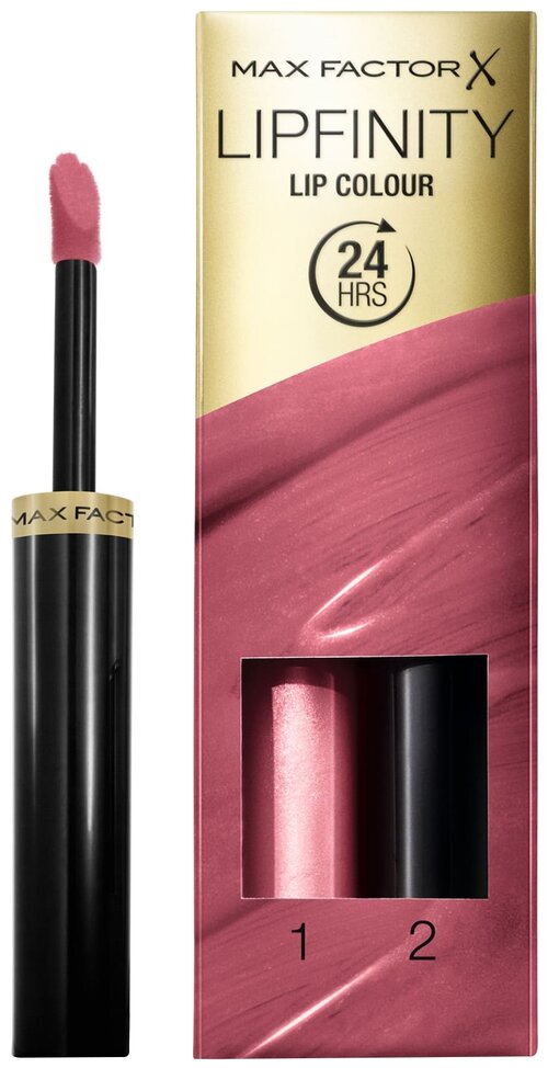 Max Factor Набор для макияжа губ Lipfinity Lip Colour стойкая, оттенок 330 Essential Burgundy