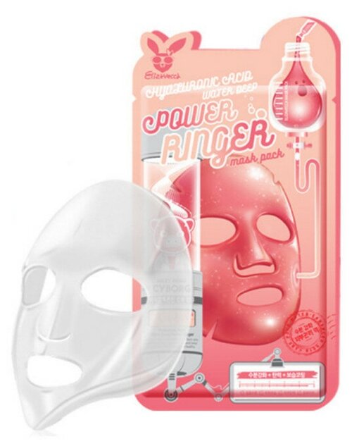 Elizavecca Тканевая маска Hyaluronic Acid Water Deep Power Ringer Mask с гиалуроновой кислотой