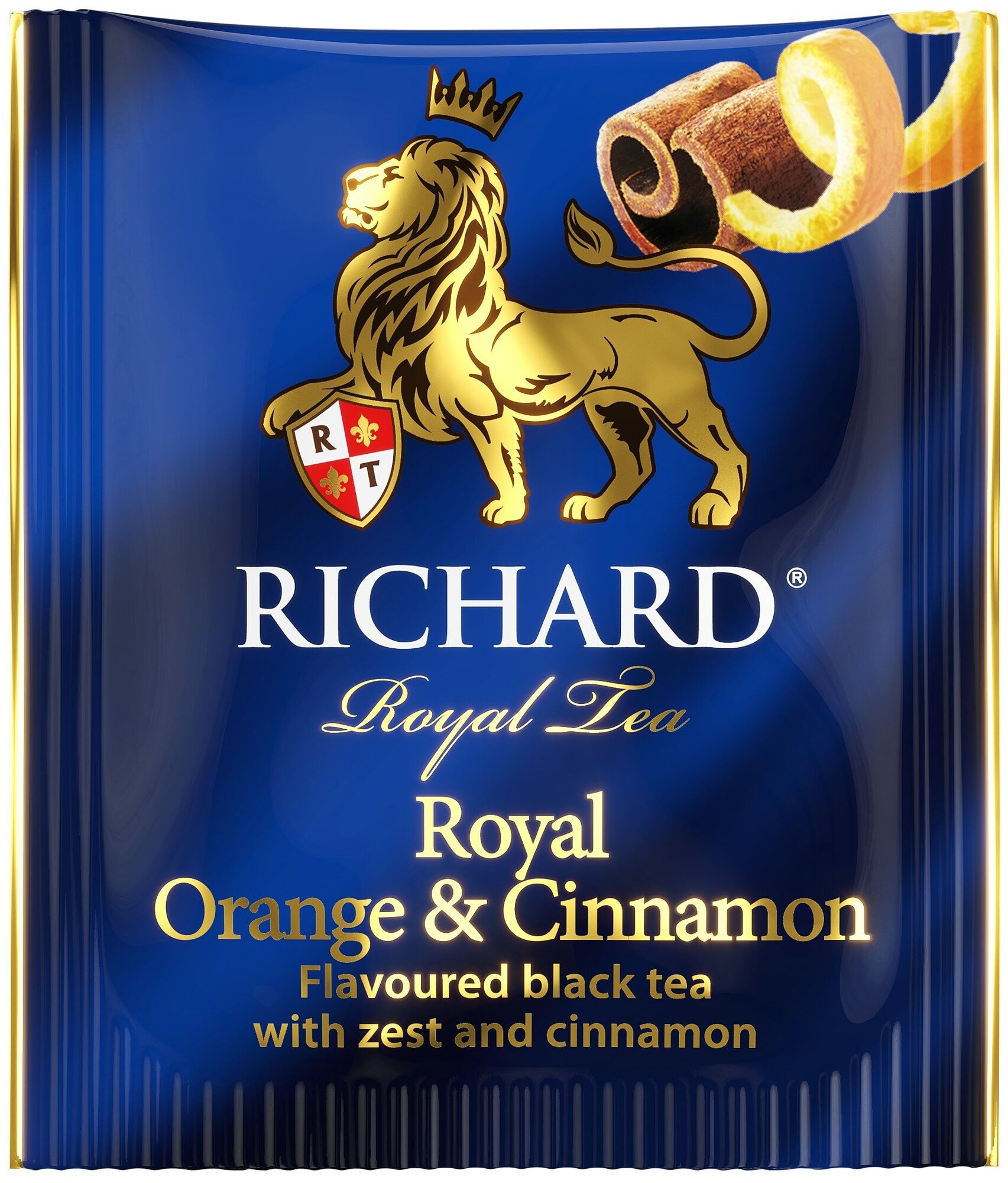 Чай Richard "Royal Orange & Cinnamon" черный ароматизированный 25 сашет х 6 упаковок - фотография № 4