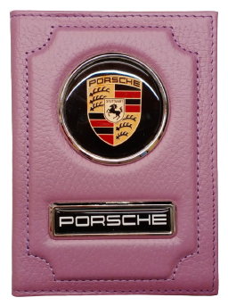 Обложка для автодокументов Porsche Design 1-6-911, розовый