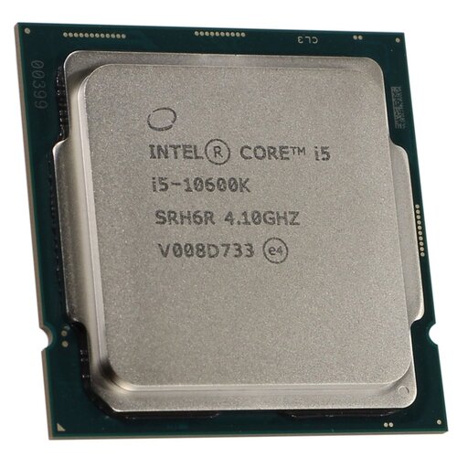 Процессор Intel Core i5-10600K LGA1200, 6 x 4100 МГц, OEM процессор intel core i5 11600k lga1200 6 x 3900 мгц oem